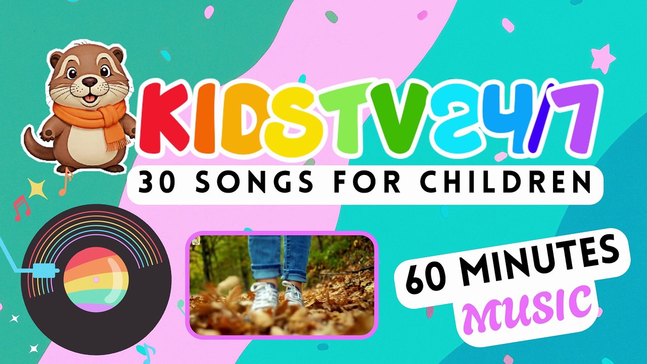 🎶🥳  60 Minutes of Happy Kids Music - 30 Fun Songs For Children - KidsTV24/7