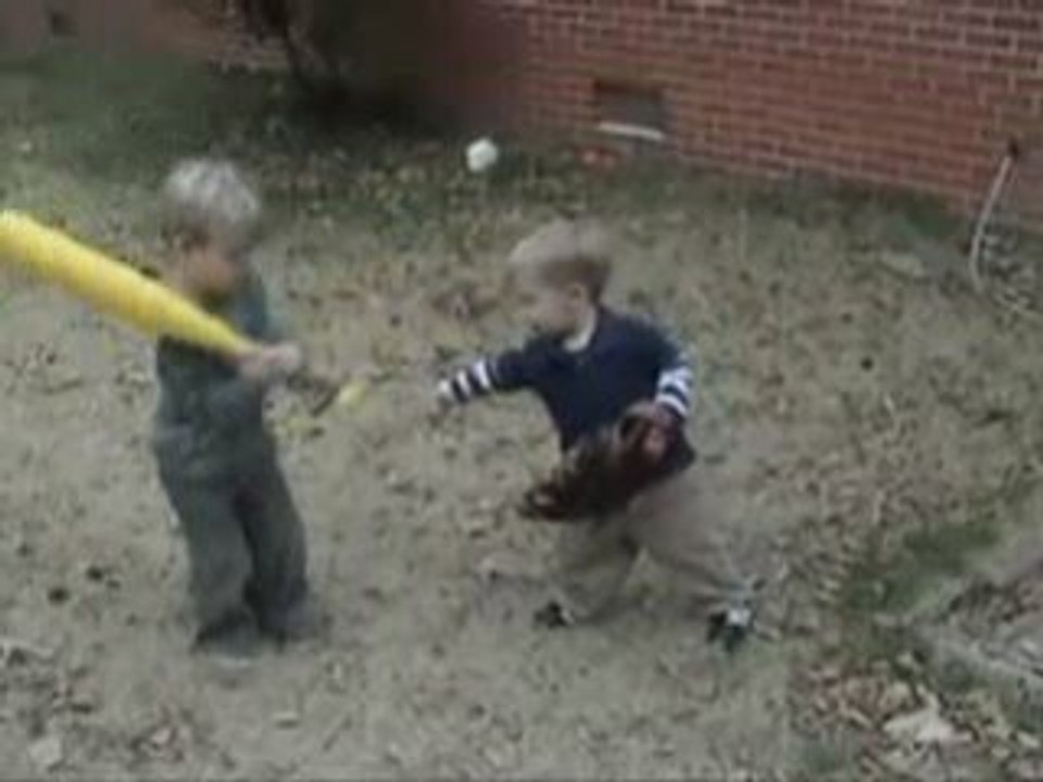 Kids Playing Baseball