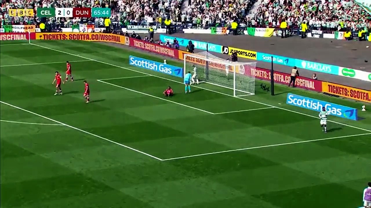 Celtic Vs Dunfermline 2 Half Scottish Cup Final BBC
