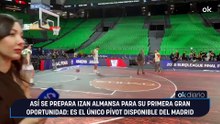 Así se prepara Izan Almansa para su primera gran oportunidad: es el único pívot disponible del Madrid