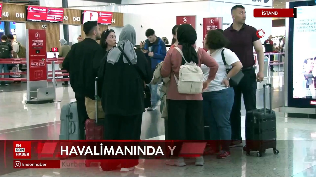 İstanbl'da Kurban Bayramı tatilinin ilk gününde havalimanında yoğunluk