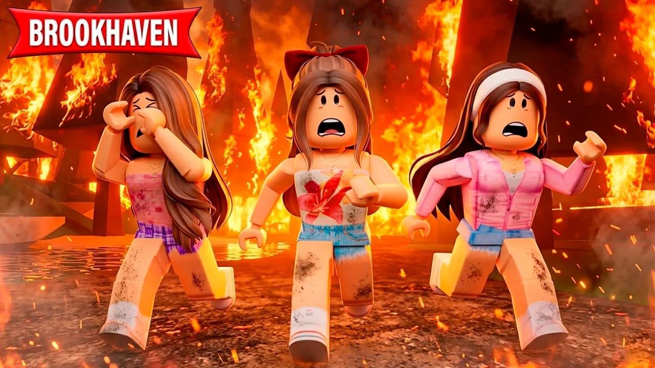 On a survécu au plus grand incendie de la forêt ! | Brookhaven RP | Roblox