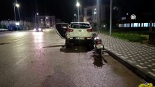 Sivas'ta park halindeki cipe çarpan motosikletin sürücüsü hayatını kaybetti