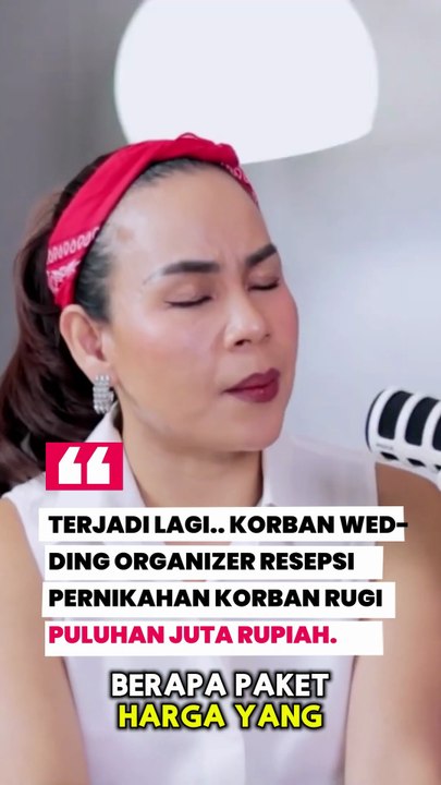 Resepsi pernikahan berantakan karna kelakuan WO