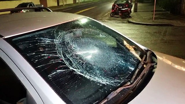 Motociclista fica ferido em acidente com Saveiro no Bairro Cancelli, em Cascavel