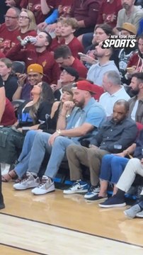 Taylor Swift & Travis Kelce are at Knicks-Cavs Game 3 in Cleveland