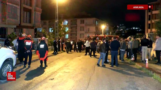 Ankara'da sağanak nedeniyle istinat duvarı çöktü
