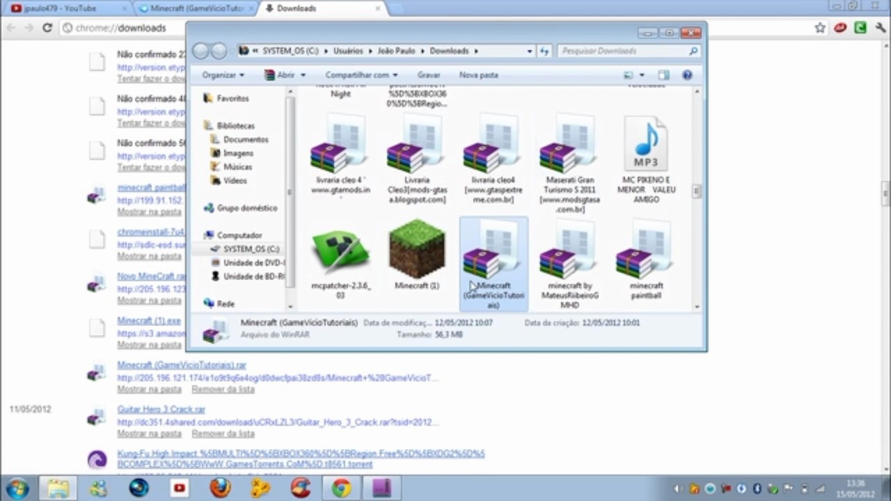 jp plays como instalar Minecraft sem dar erro 2012