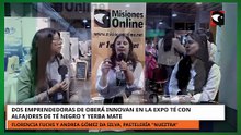 Dos emprendedoras de Oberá innovan en la Expo Té con alfajores de té negro y yerba mate