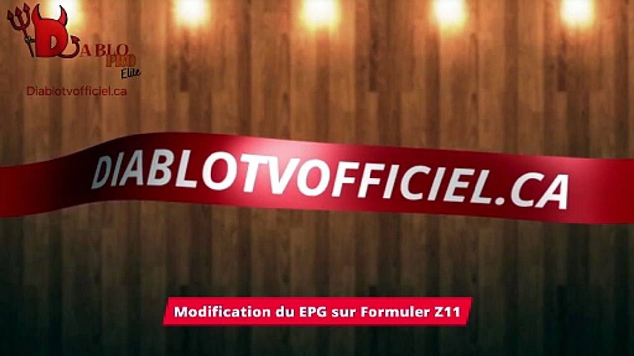 Modification EPG sur Formuler Z11