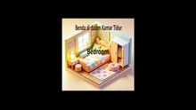 bahasa inggris animasi 10 kata benda di kamar tidur