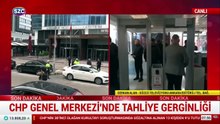 CHP Genel Merkezi önünde tahliye gerginliği