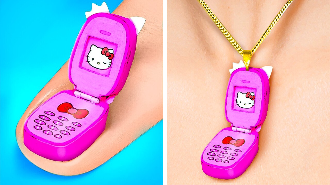 Un adorable téléphone chaton fait maison avec ma mère