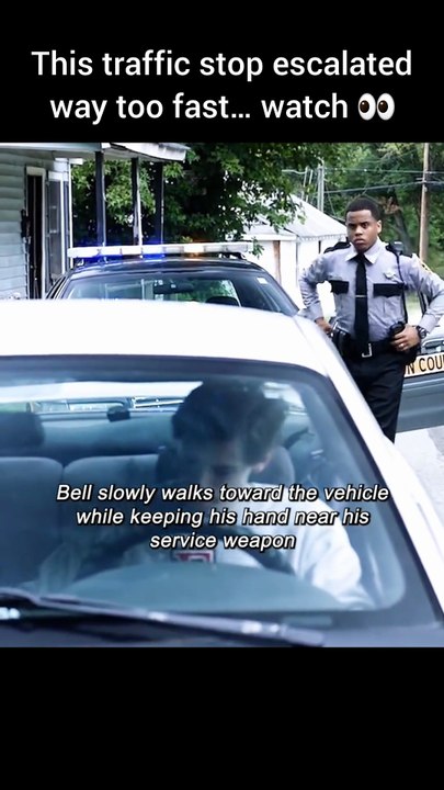 This traffic stop escalated way too fast… watch 👀