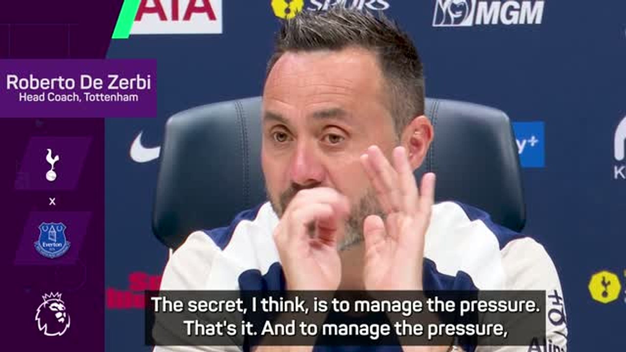 De Zerbi reveals 'secret' to managing Tottenham...