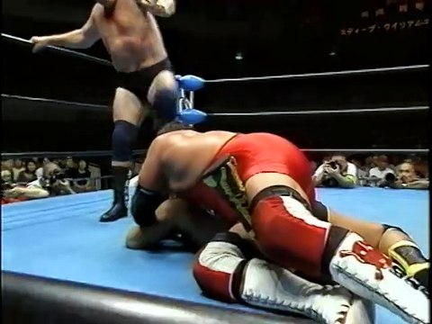 2000.09.02g-AJPW-Toshiaki Kawada, Steve Williams VS Stan Hansen, Genichiro Tenryu
