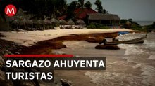 Tulum enfrenta baja turística y fuerte llegada de sargazo en Quintana Roo