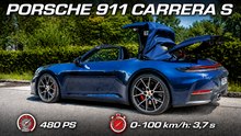 Porsche 911 Carrera S Cabriolet in Gentian Blue Metallic im Detail