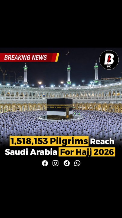1518153 pilgrims have arrived in Saudi Arabia for Hajj