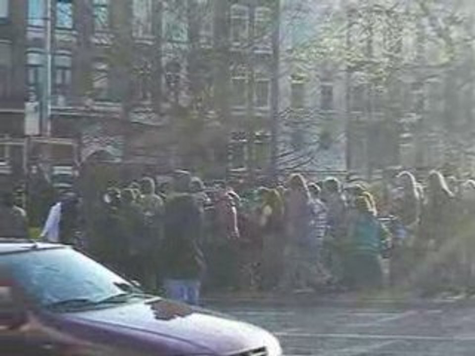 Manifestation extrême gauche Amsterdam