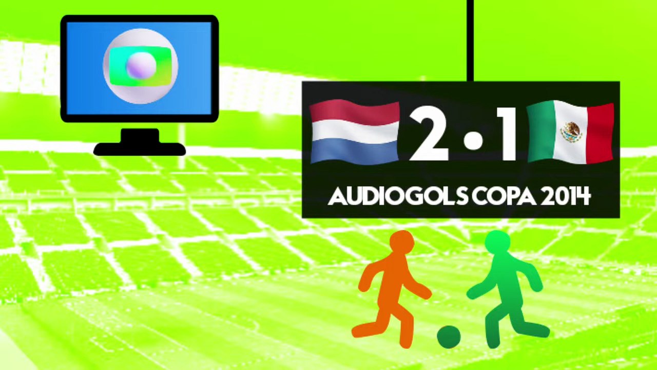 Áudiogols | Holanda 2x1 México (Globo 2014)