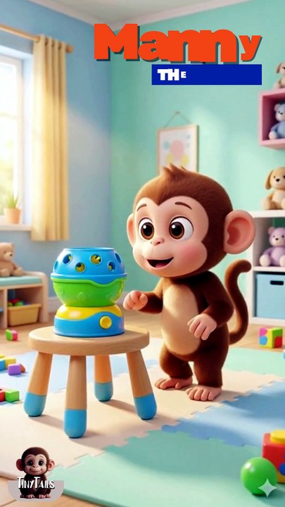 Manny the Monkey and the bubble machine
