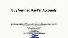 Buy Verified PayPal Accounts