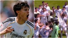La celebración del Real Madrid tras ganar la Copa de Campeones Juvenil