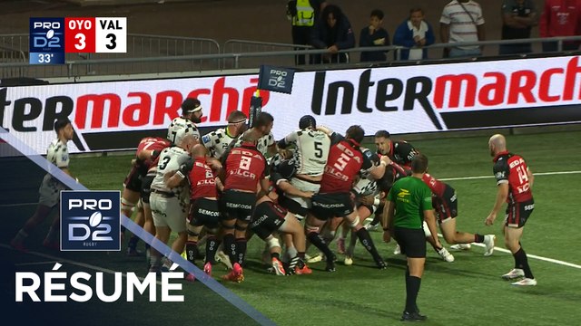 PRO D2 Saison 2025-2026 - Barrages - Résumé Oyonnax Rugby - Valence Romans