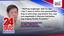 Sen. Lacson - "Fresh start" at pagbangon ng Senado ang main concern ng minority bloc sa pagpapalit ng liderato | 24 Oras Weekend