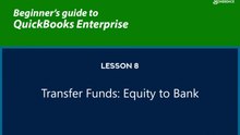 8 - Transfer Funds: Equity to Bank
