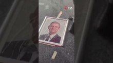 CHP genel merkezinde Özel'in pankartı indirildi