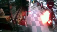 Siparişe Çıkarken Motoru Alev Aldı