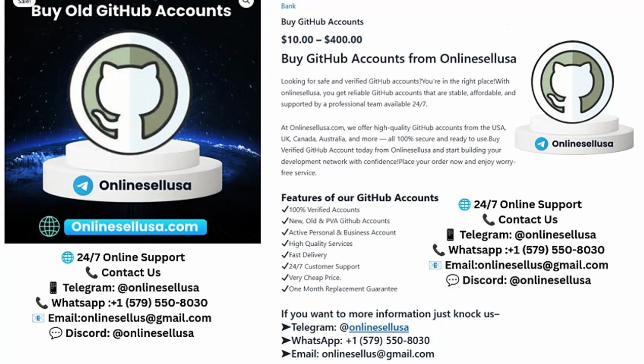 Buy GitHub Accounts - 100% Verif`ied, Aged & Ready-to-Use