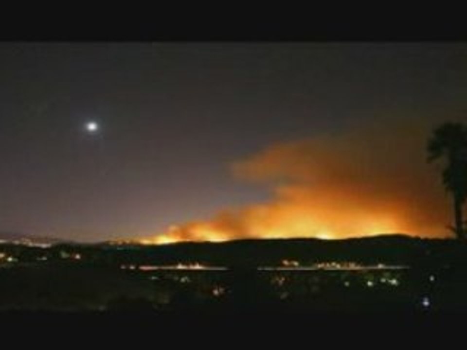 incendie de forêt accelléré