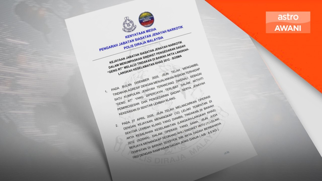 12 anggota Geng RT didakwa Isnin