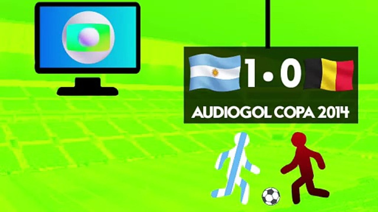 Áudiogol | Argentina 1x0 Bélgica (Globo 2014)