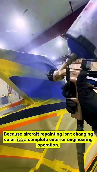 Repainting one aircraft costs $13M—here's exactly why! ✈️💰 #Aviation #AviationFacts