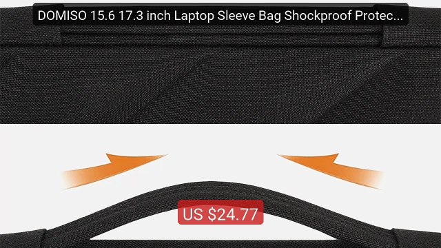 DOMISO 15.6 17.3 inch Laptop Sleeve Bag Shockproof Protective ... Hot Deal 2026 | Limited Offer!