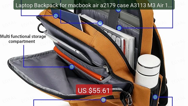 Laptop Backpack for macbook air a2179 case A3113 M3 Air 15.3 2... Best Buy 2026 | Great Quality!