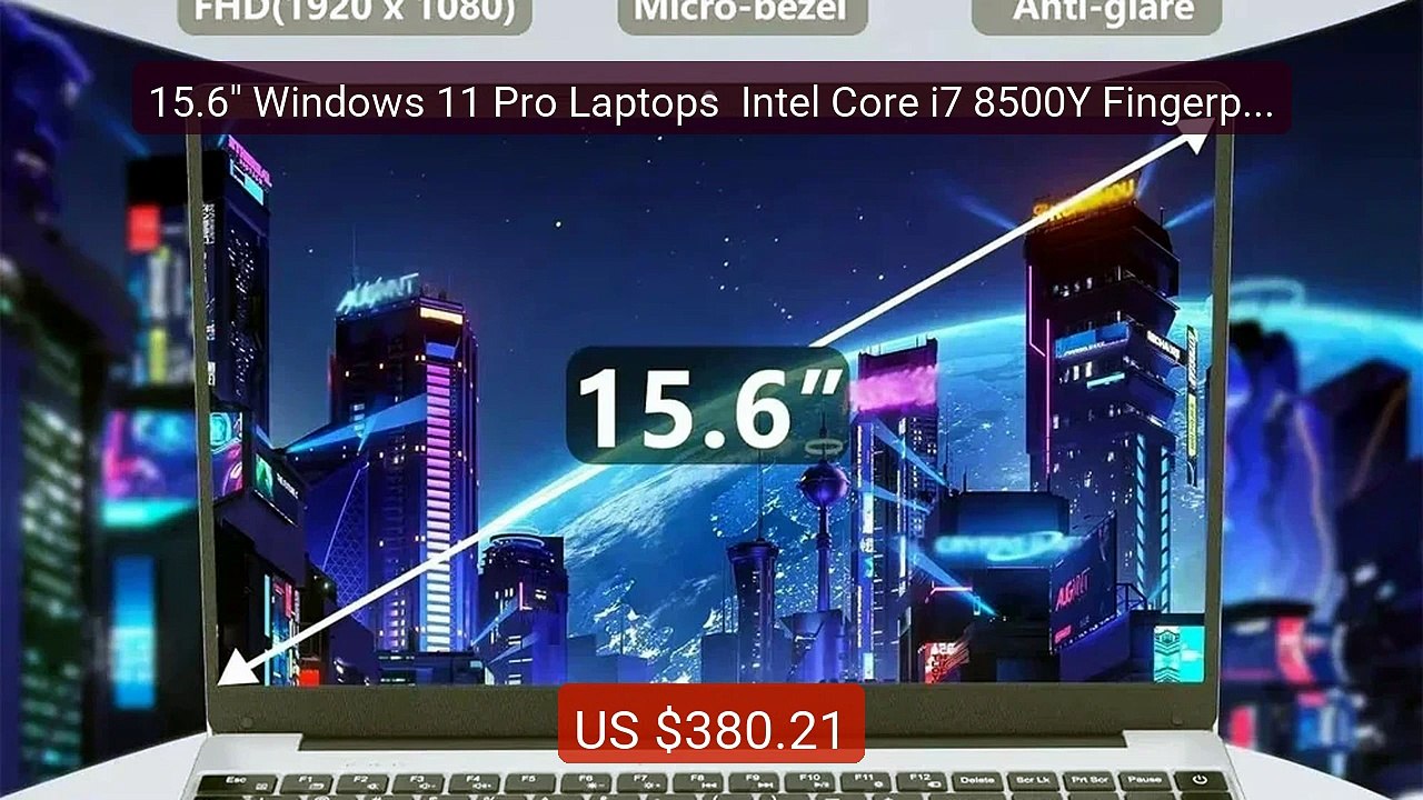 15.6" Windows 11 Pro Laptops  Intel Core i7 8500Y Fingerprint... -- Amazing Value 2026 | Must Have!
