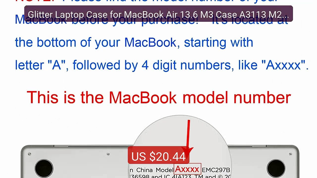 Glitter Laptop Case for MacBook Air 13.6 M3 Case A3113 M2 M1 A2337... -- Best Deal 2026 | Shop Now!