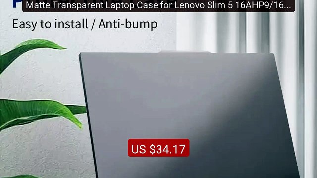 Matte Transparent Laptop Case for Lenovo Slim 5 16AHP9/16ARP9... Amazing Value 2026 | Must Have!