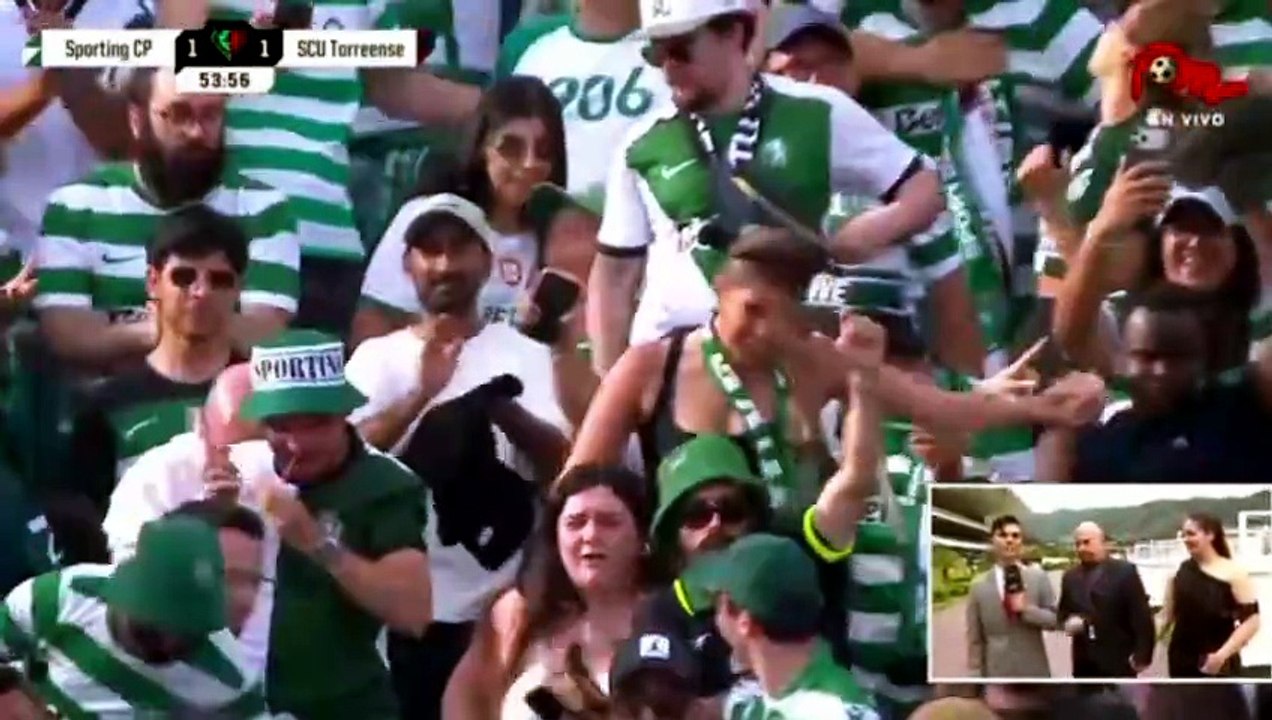Llegó el empate del Sporting Lisboa con gol de Luis Javier Suarez 53'