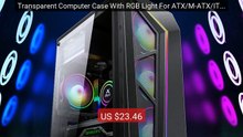 Transparent Computer Case With RGB Light For ATX/M-ATX/ITX Motherbo... -- Top Rated 2026 | Buy Now!