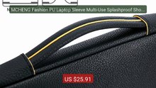 MCHENG Fashion PU Laptop Sleeve Multi-Use Splashproof Shockpro... -- Hot Deal 2026 | Limited Offer!