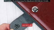 PU Leather Protective Case For MacBook 2025 M4 Air 13 A2681 A... -- Amazing Value 2026 | Must Have!