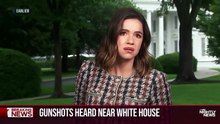 Jornalista da CBS News durante tiroteio junto à Casa Branca