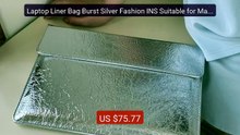 Laptop Liner Bag Burst Silver Fashion INS Suitable for Macbook... -- Best Buy 2026 | Great Quality!