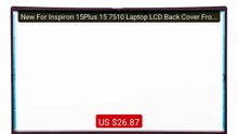 New For Inspiron 15Plus 15 7510 Laptop LCD Back Cover Front B... -- Amazing Value 2026 | Must Have!